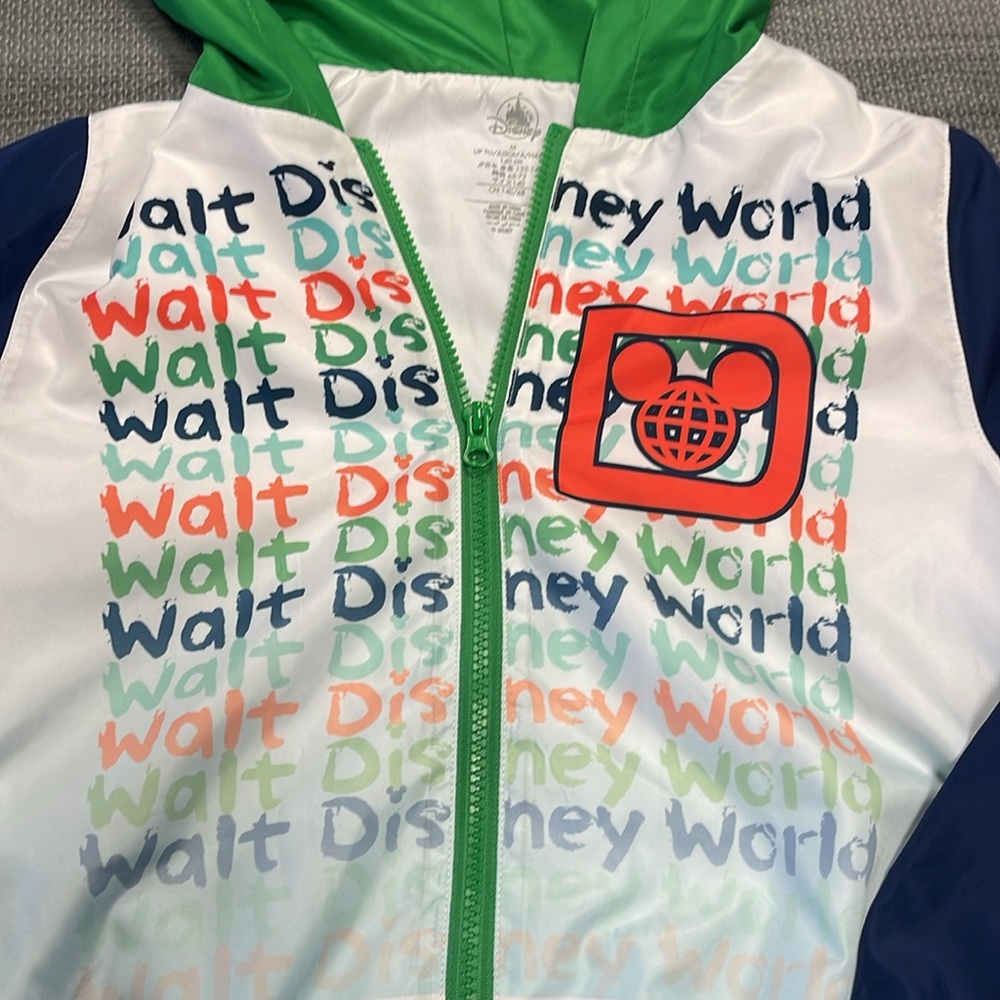 Kids Hooded Disney World Light Jacket - Size M (Kids, unisex) - Picture 2 of 10